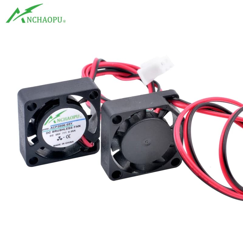 ACP2006 2cm 20mm fan 20x20x6mm DC5V 12V USB 2pin Micro cooling fan for micro equipment purifier drone
