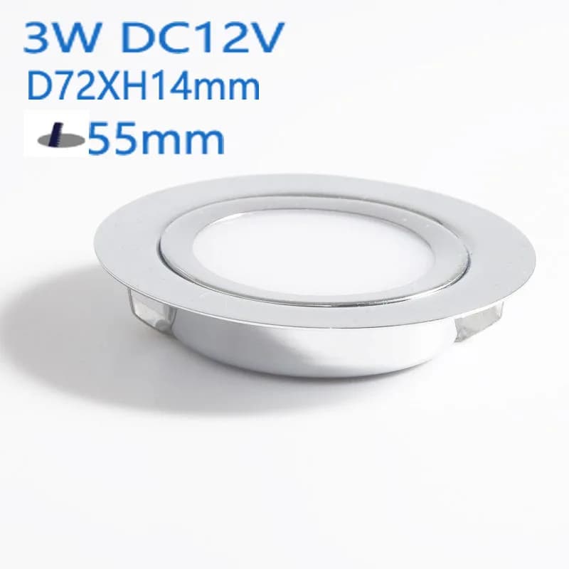 3W LED Downlight IP65 Marine Indoor Home Slim Mini DC12V 24V RGBW 3000K Dimmable KTV DJ Caravan Camper Spotlight Indoor Lights