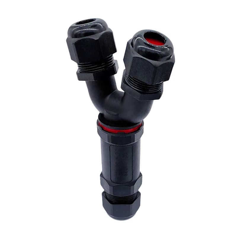 Waterproof Connector Y Branch Connectors 2/3/4/5 Pin 32A 450V IP68 Electrical Cable Wire Gland Sleeve Connector