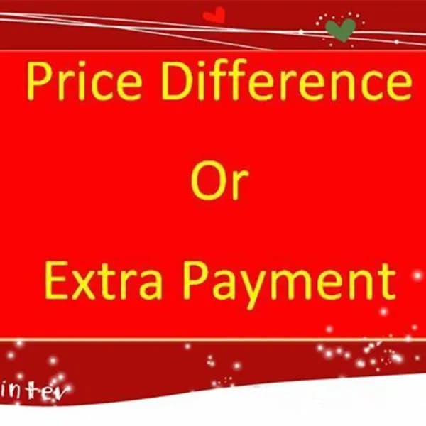 Price Difference Or Extra Payment