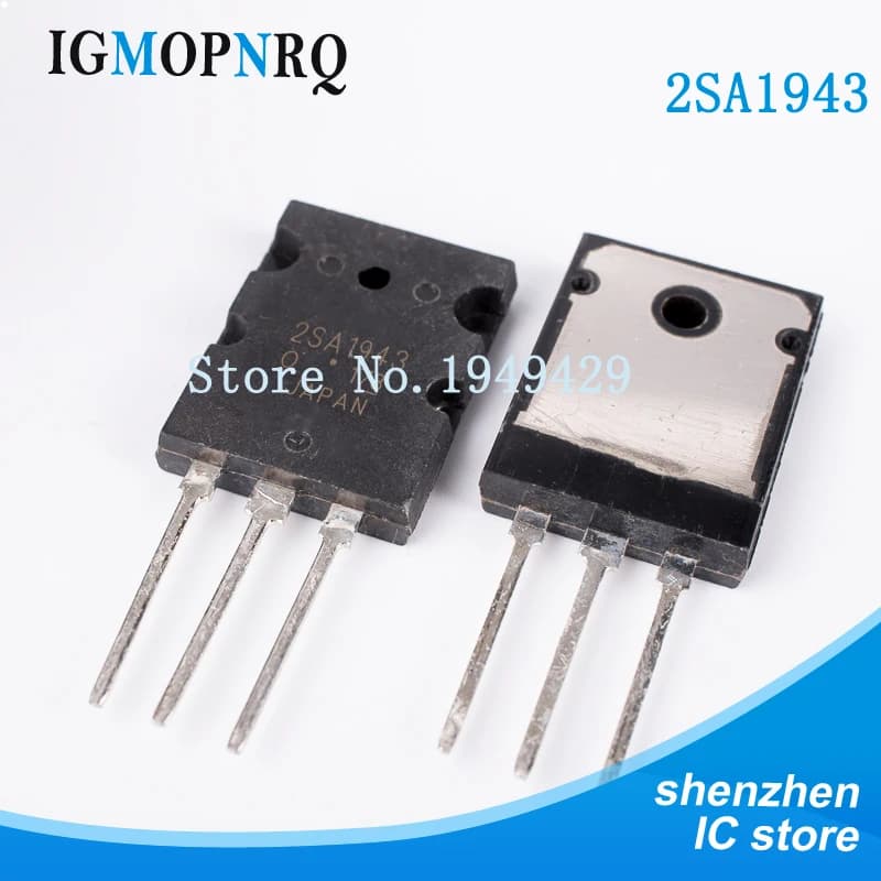 10PCS 2SA1943 A1943 TO-3PL 1943 Bipolar junction transistor (BJT) PNP 230V 15A 150W New