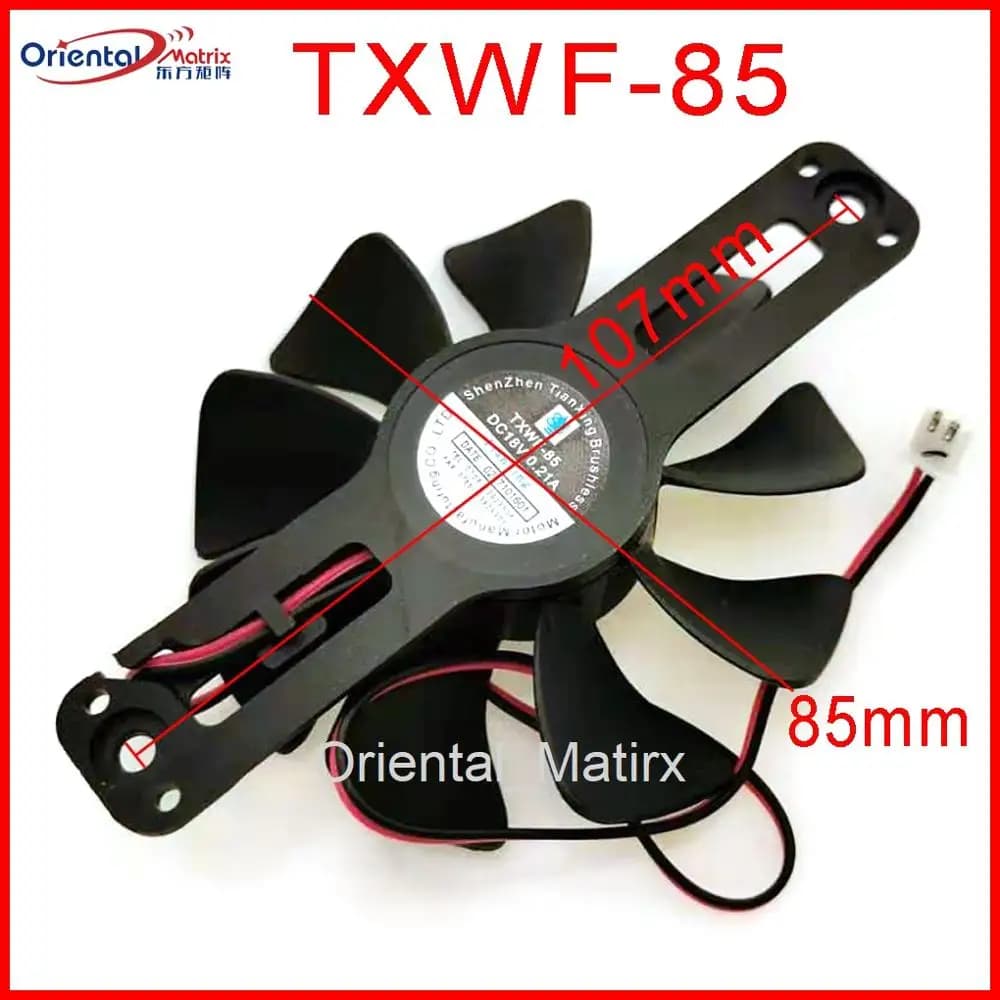 DC BRUSHLESS FAN TXWF-85 DC18V 0.21A For C21-RK2122 RT2156 RT2148 RT2160 Induction Cooker Cooling Fan 2Pin