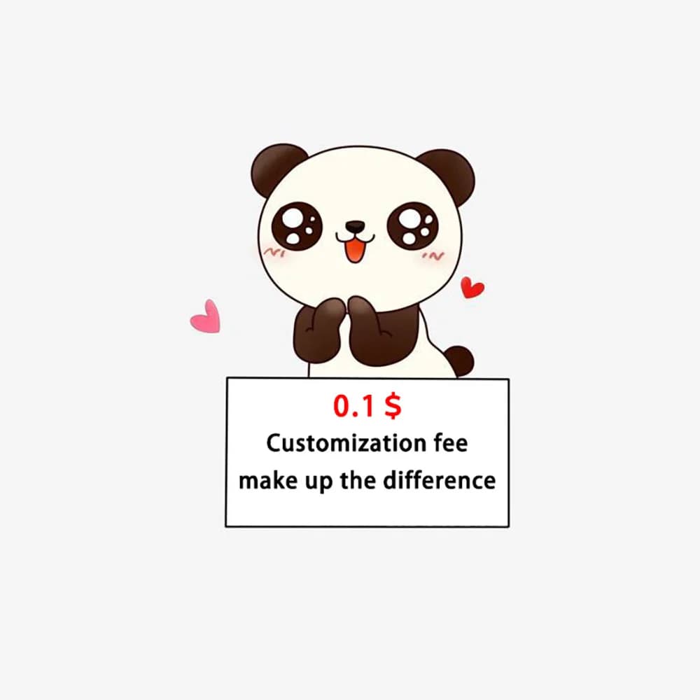 Customization Fee, Make Up The Difference, Reissue The Package Link