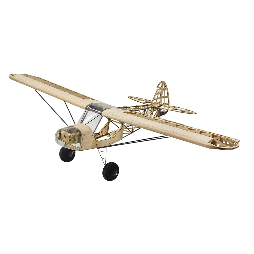 Real hawk RC Plane Laser Cut Balsa Wood Airplane Savage Bobber Frame without Cover Wingspan 1000mm Balsa Wood Model Building Kit