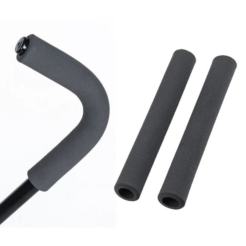 2Pcs/Set Stroller HandleBar Foam Cover Umbrella Pram Replacement Sponge Grip Armrest Protector Accessories Black Non-Slip
