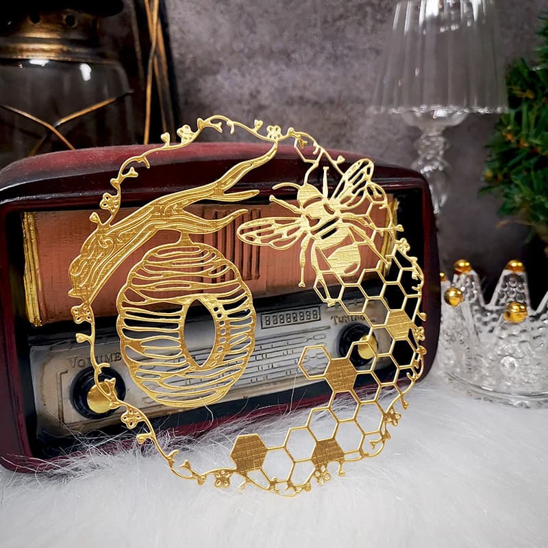 Panalisacraft Bee happy honeycomb background Metal Cutting Dies Craft Dies Scrapbook Card Making Album Embossing Stencil Die cut