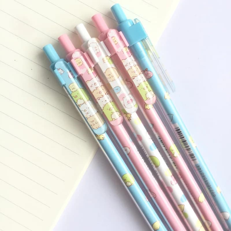 3Pcs Cute Sushi Family Automatic Mechanical Pencil School Office Supply 0.7mm
