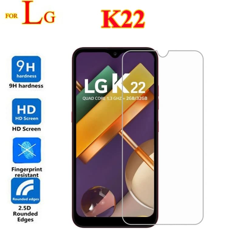 For LG K22 Tempered Glass 9D Protective Glass Screen protector Explosion-proof Phone Film For LG K22 K 22  LM-K200BMW Pelicula