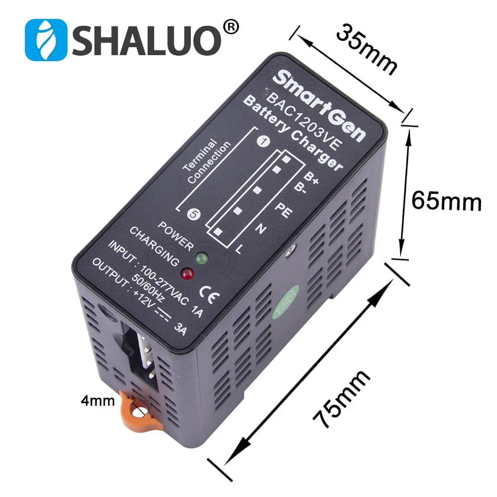 BAC1203VE 3A 12V SmartGen Generator Auto Intelligent Battery Charger Module Charger Battery Circuit Design Adapter Genset  Parts