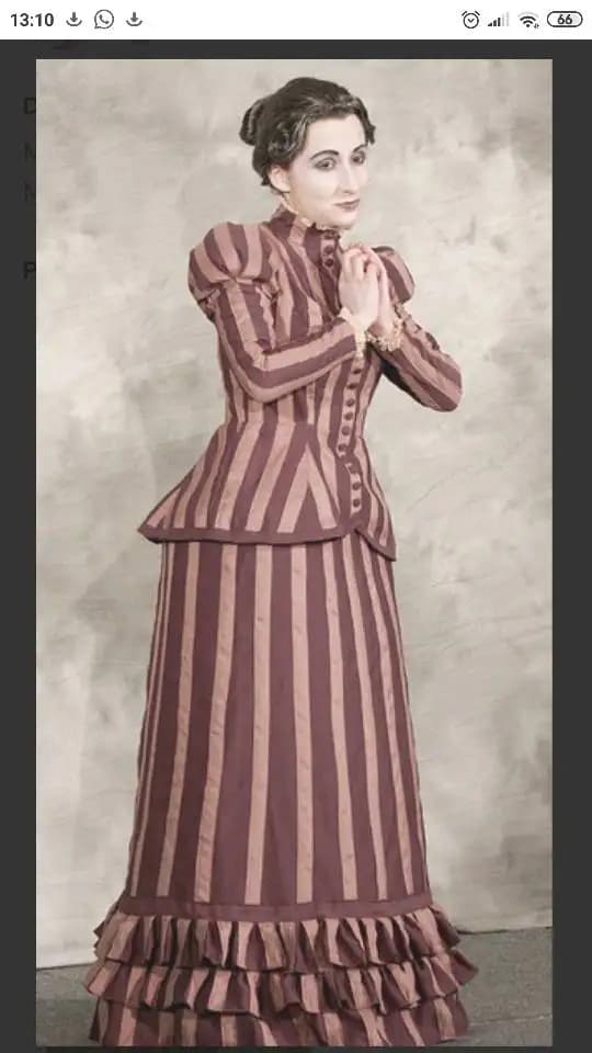 Cosplaydiy Tim Burton's Corpse Bride Victoria Everglot Cosplay Costume Adult Women Victorian Strip Dress Suit L320