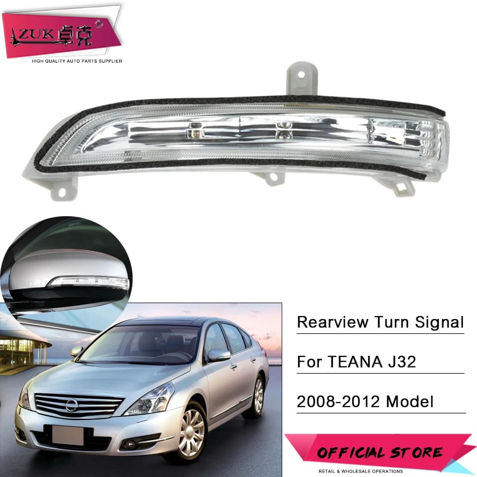 Car Accessories Side Mirror LED Turn Signal Light For Nissan TEANA MAXIMA J32 2008-2012 Auto Wing Rearview Indicator Arrow Lamp