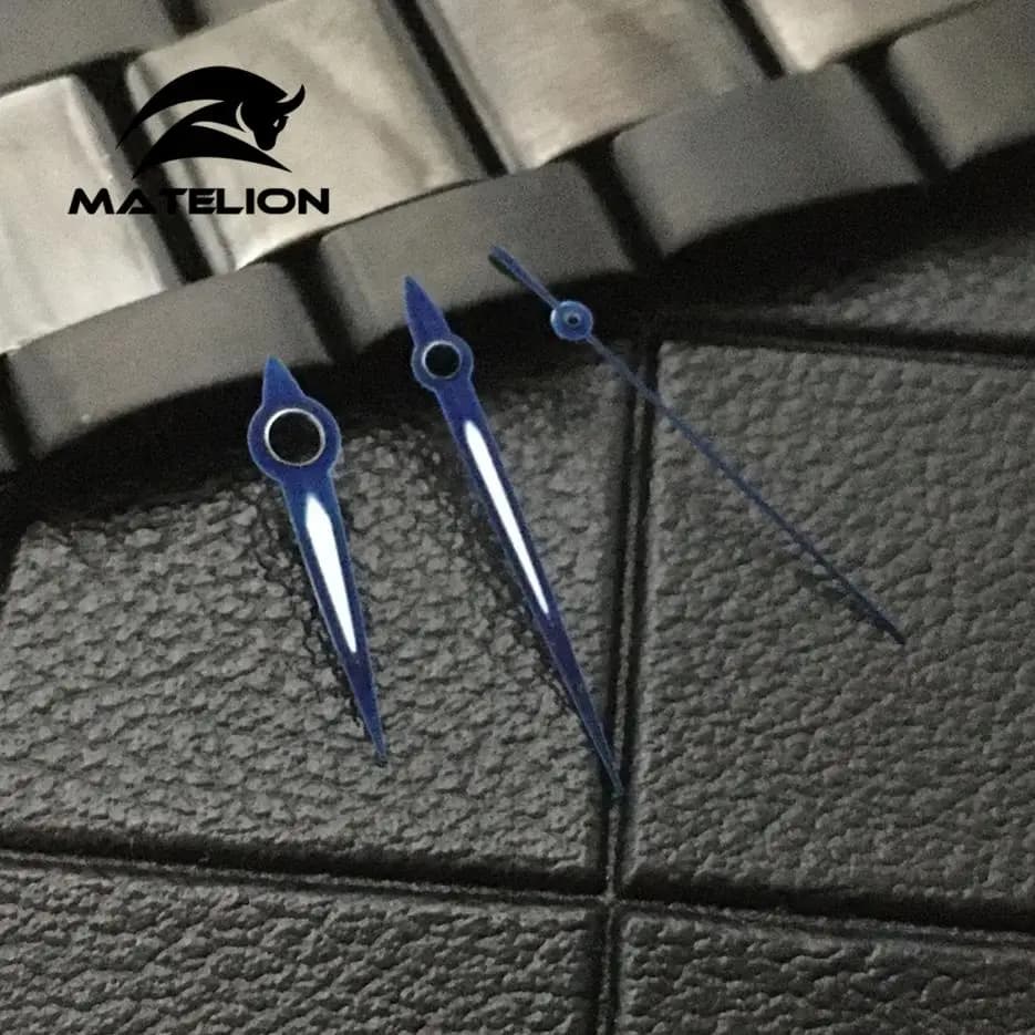 New Arrival NH35 NH36 Model Blue Watch Hands Spare Part For 7s26 4r35 NH35 NH36 Automatic Movement Green Lume Watch Replacements