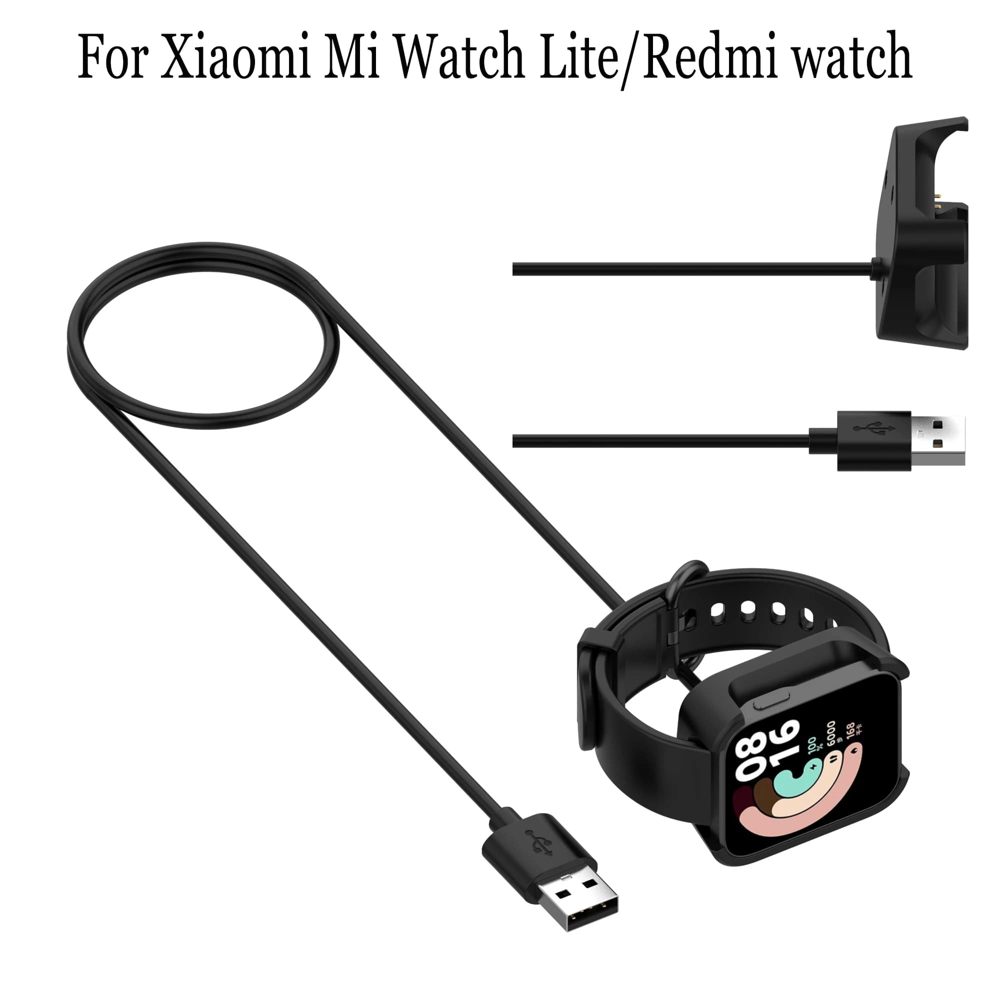 1Meter USB Cable Charging Data Charger with magnetic For Xiaomi Mi Watch Lite/Redmi watch Charger Dock Power Adapter