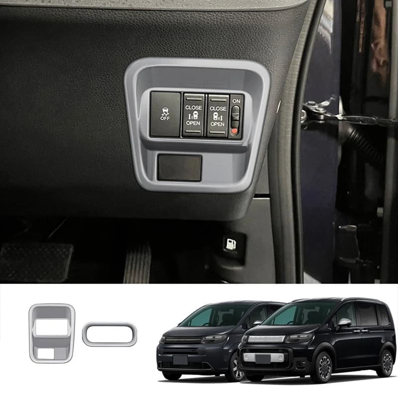 RHD Car Multifunction Button Trim Cover Stickers For Honda Freed Air Crosstar 2024 ETC Trim Frame