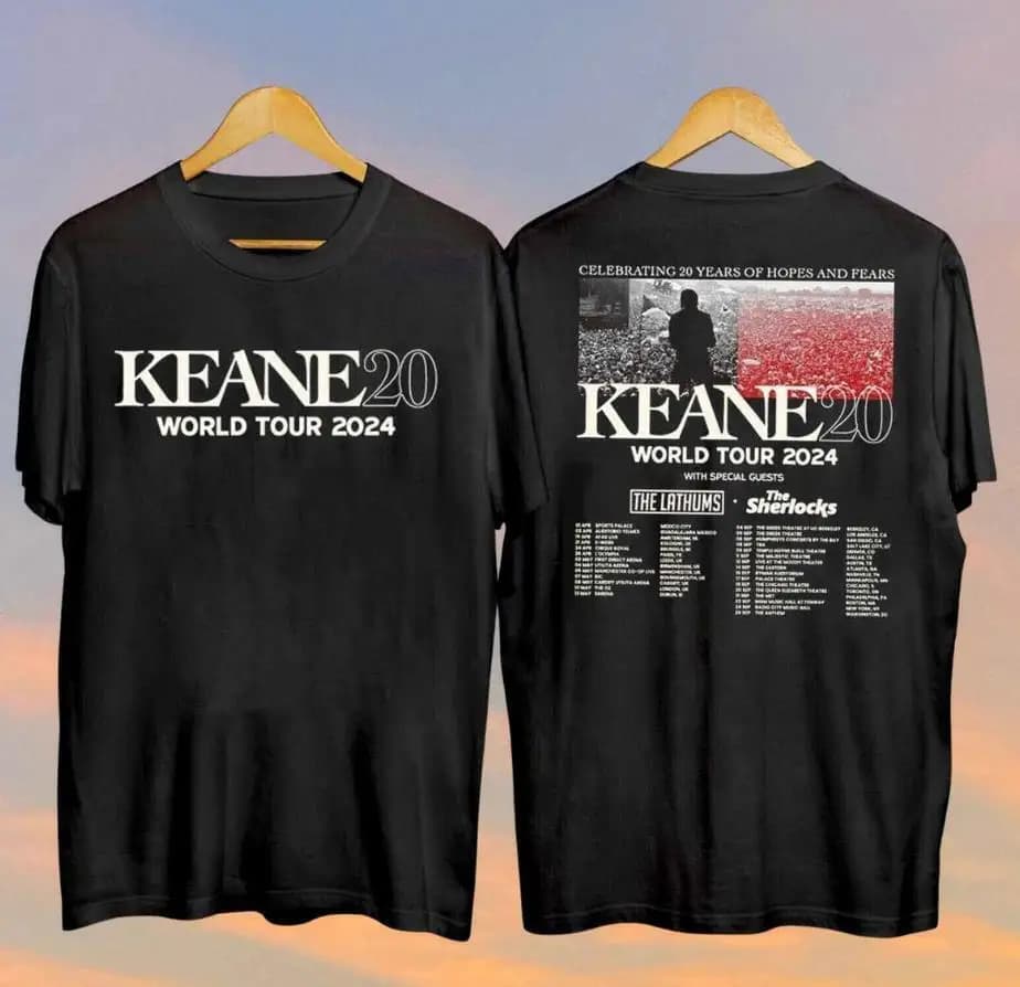 Keane20 World Tour 2024 Shirt  Keane Fan Gift Shirt All Size S-5XL