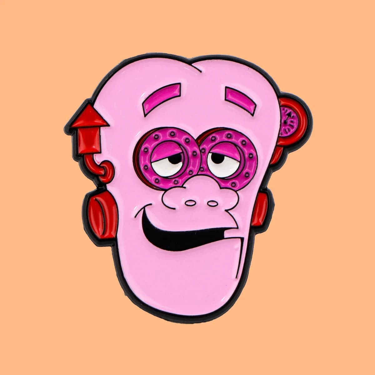 Pink Candy  Monsters Enamel Pins Funny Cartoon Badge Metal Lapel Brooch For Backpacks Brooches Fashion Jewelry Accessories Gifts