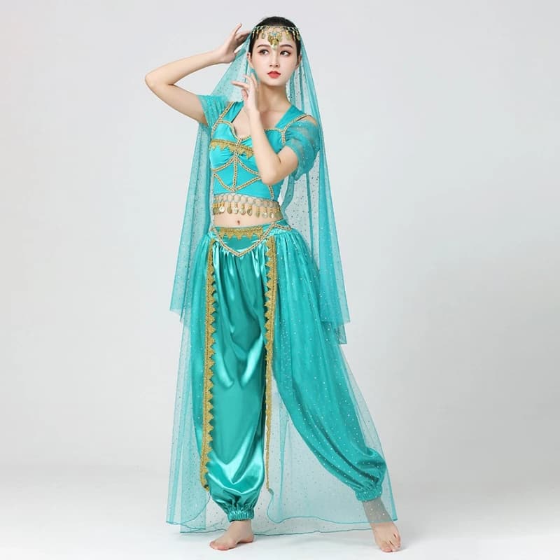 Belly Dance Costumes Set Women Oriental Dance Girls Belly Dancer India Belly Dance Clothes Bellydance Indian 4PCS/SET