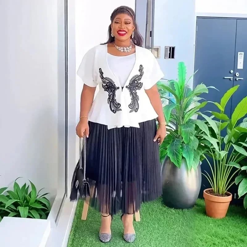 Robe African Wedding Dresses for Women Elegant Plus Size Africa Clothes Office Lady Party Dress with Coat Dashiki Ankara Outfits