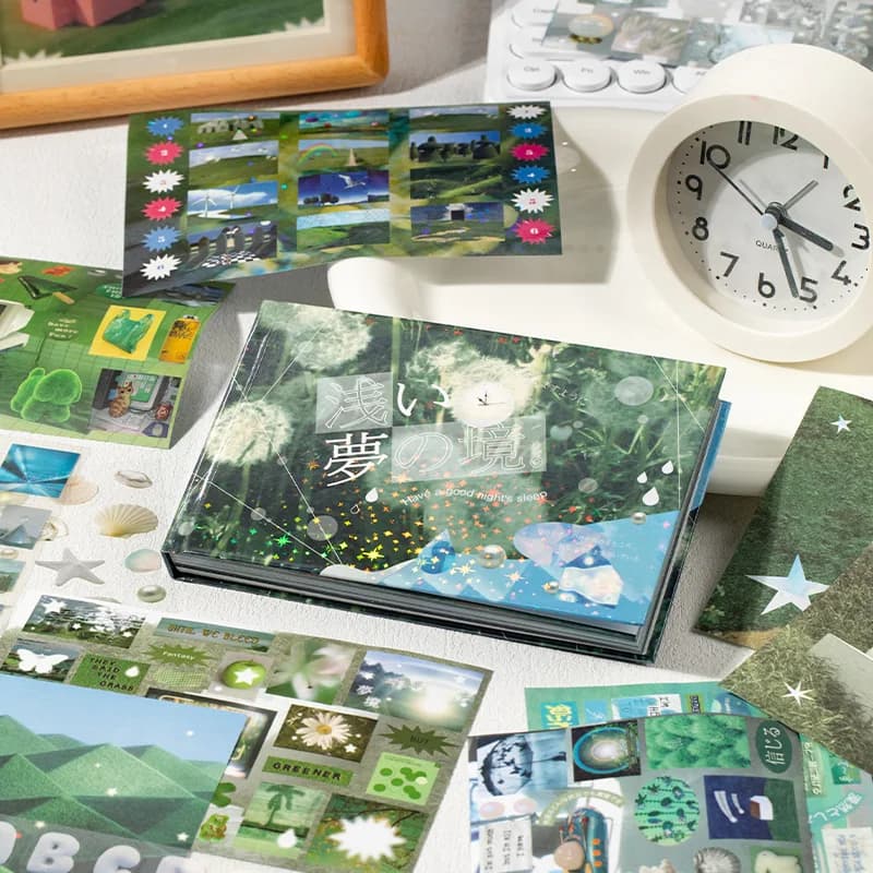 MINKYS Kawaii 72 sheets Decorative Sticker Book Journal Material Kpop Stickers Kids Gift School Stationery