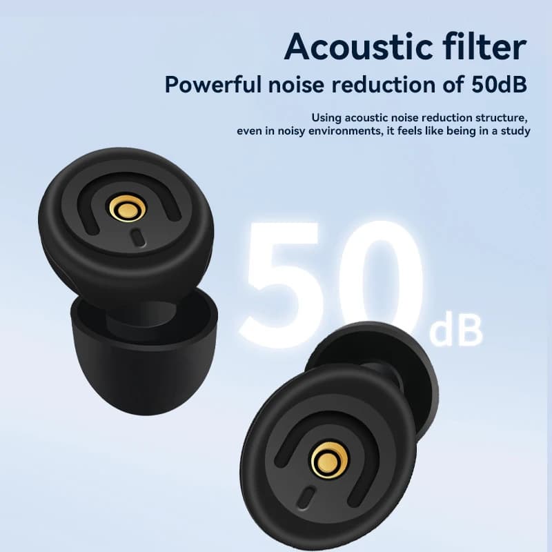 Soft Super Filtering Earplugs Hearing Protection Noise Reduction Reusable Anti Noise Earplugs For Concerts Travel Work Sleeping