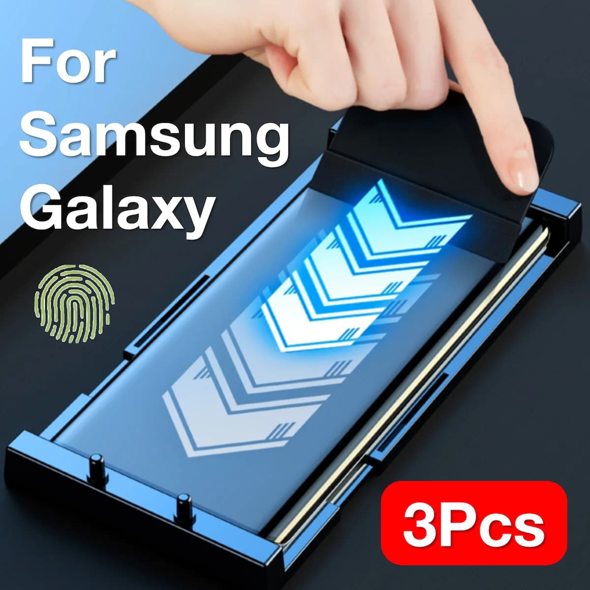 3Pcs For Samsung Galaxy S24 S23 S22 S21 S20 Ultra S10 S9 S8 PLUS Note 20 10 9 8 Screen Protector with Kit ,Not tempered glass