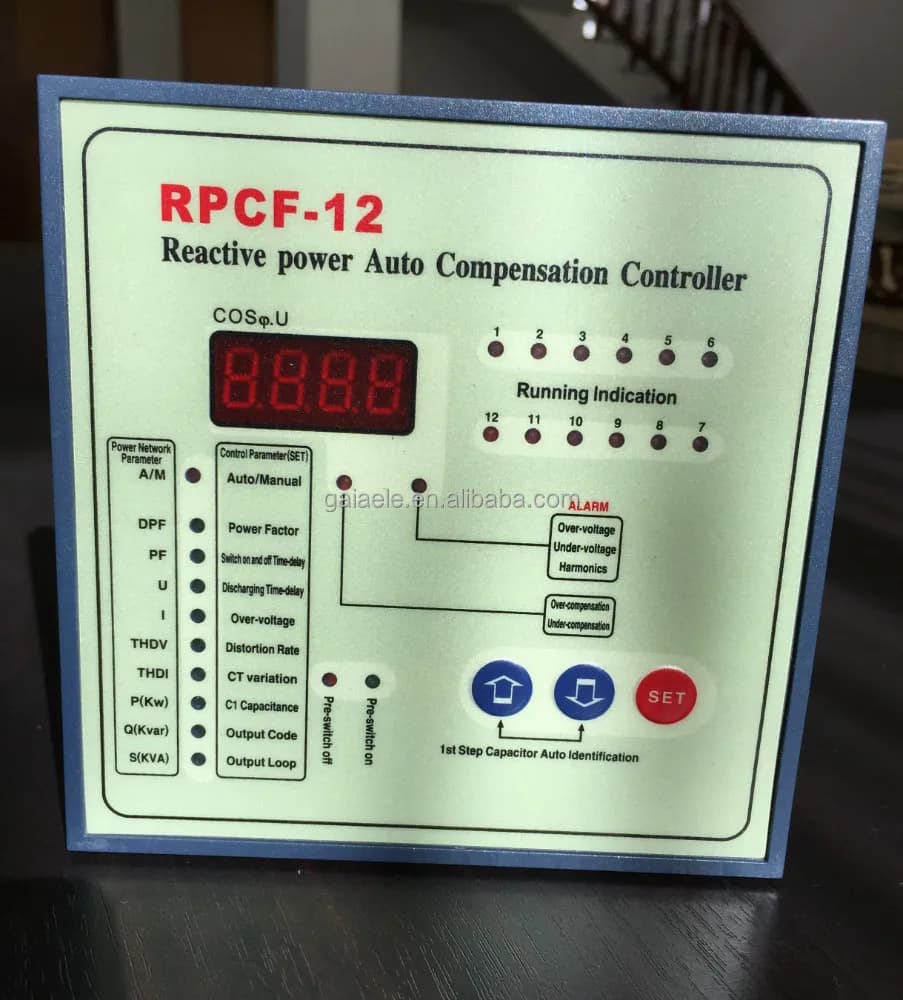 REACTIVE POWER AUTO COMPENSATION CONTROLLER 6 STEPS