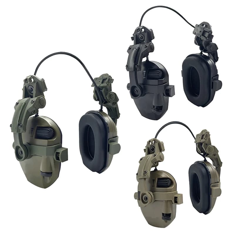 Airsoft Shooting Noise Reduction Earmuffs Tactical Helmet Mounted Electronic Hearing Protector Sound Amplification Headphone