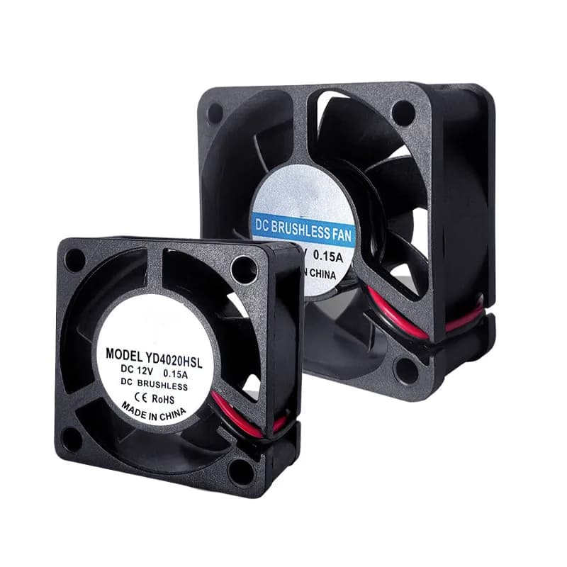 5PCS DC Brushless Fan with 40*20mm 40*25mm Two Lines 5V 12V 24V Industrial Cooling Fans Sleeve Bearing 50*20mm 50*25mm