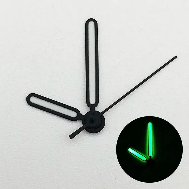 Black NH35 Hand Green Luminous NH35 Watch Pointer Accessories For Seiko Nautilus Series Movement Aiguille Modification Kits