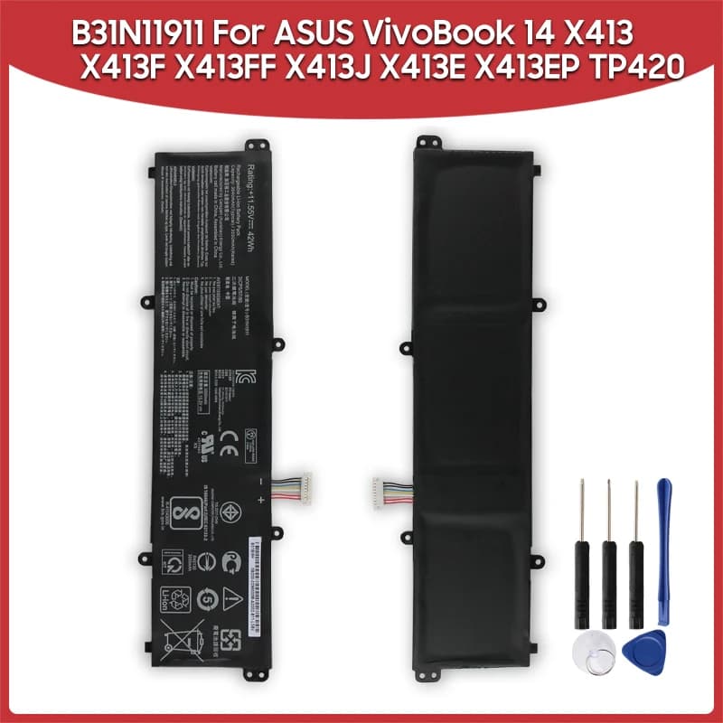 Battery B31N1911 For ASUS VivoBook 14 F413 K413 X413 Series X413F X413FF X413J X413E X413EP TP42 M413DA  X421DA X421EA C31N1911