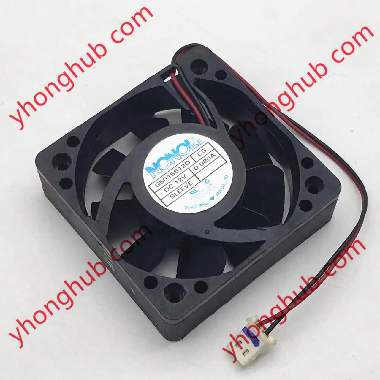 NONOISE G5015S12D DC 12V 0.080A 50x50x15mm Server Cooling Fan