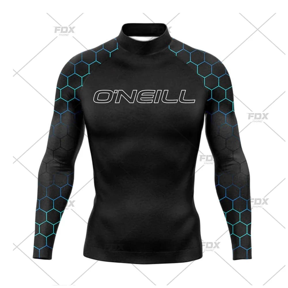 New Rashguards Surfing Men's Long Sleeve Shirts Uv Protection Surfing Clothing Rash Guard Swimwear Surfer Diving Shirts Swimsuit