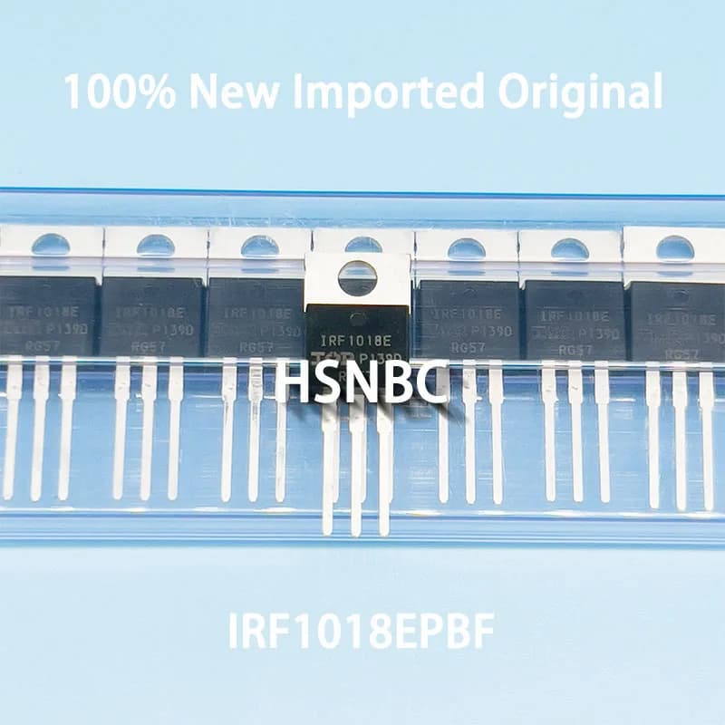 10Pcs/Lot IRF1018EPBF IRF1018E F1018E TO-220 60V 79A MOSFET N-Channel Field-effect Transistor 100% New Imported Original