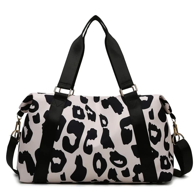 Large Capacity Leopard print Sports Bag for Women Waterproof Yoga Swimming Gym Handbag Fashion Travel Tote Men Luggage Handbags