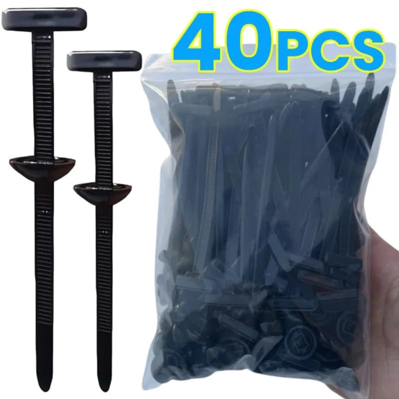 Universal Nylon Cable Tie Buckle Auto Fastener Screw Replacement Clip Car Fender Trunk Engine Guard Panel Wire Management Secure