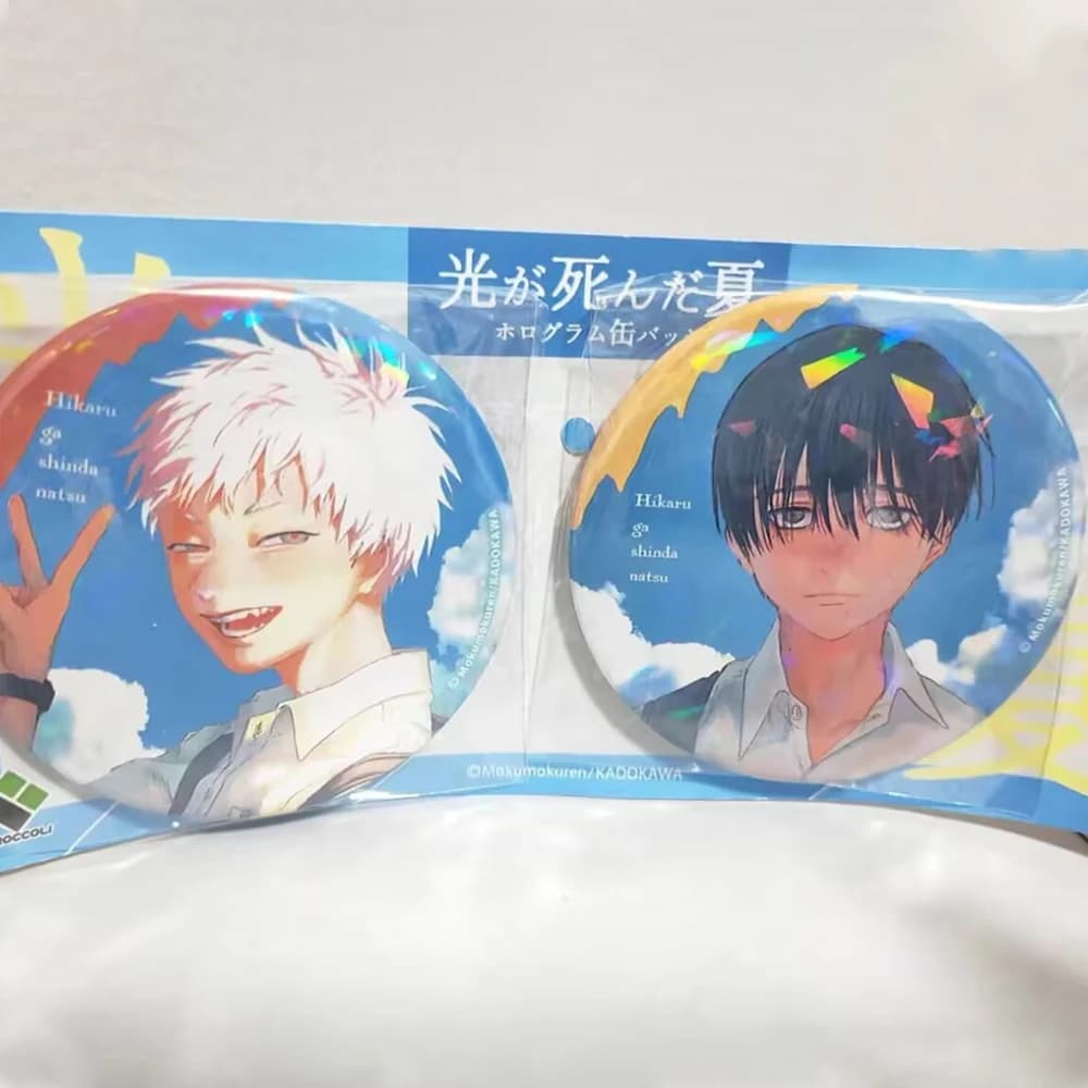 Anime The Summer Hikaru Died Hikaru Kito Suzaka Yoshinori Cosplay Badge Tinplate Brooch Collectible Pins Jewelry Accessories