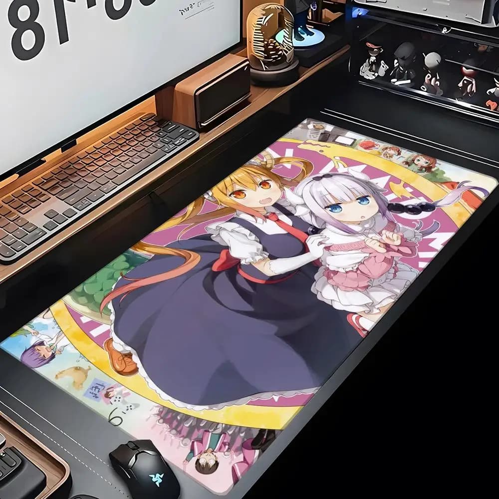 Miss Kobayashi Dragon Maid Mouse Pad Large Computer Gaming Accessories 1000x500mm player Mats Carpet Anti-slip Laptop Soft Mice