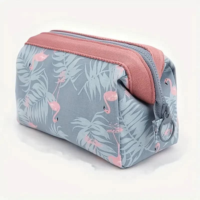 Women's makeup bag flamingo travel essentials toiletry storage bag portable Cosmetic Bag large capacity organizer storage bag