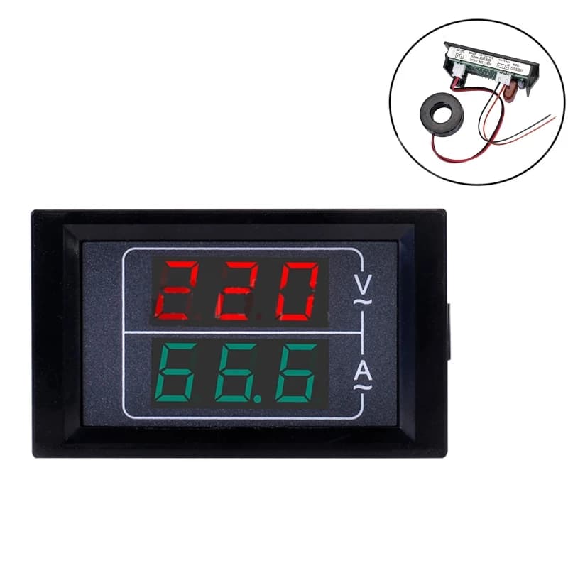 Mini Digital Voltmeter Ammeter AC50-500/0-600v LED Display Volt Ampere Voltage Meter Amperemeter Indicator Tester