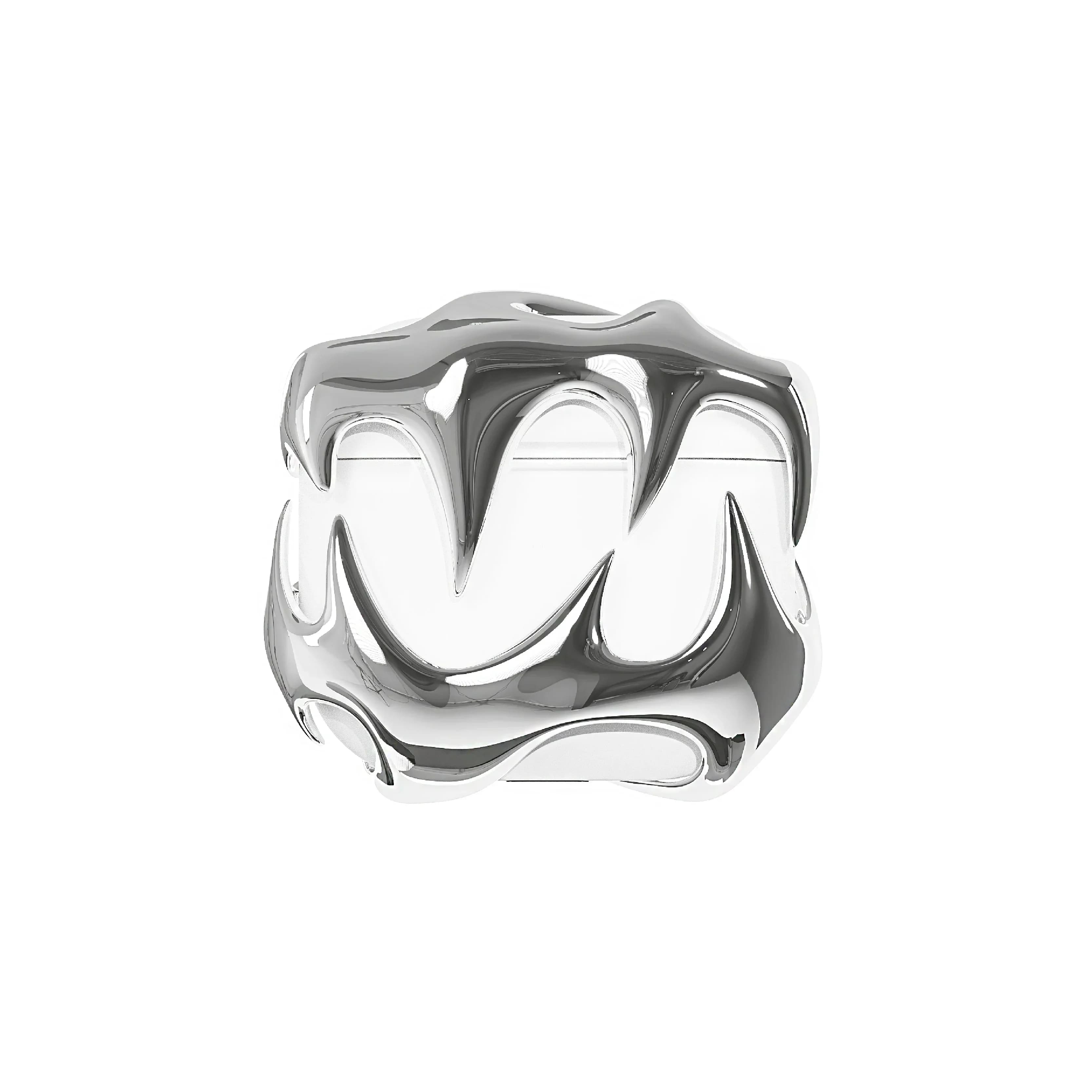 Original Airpods Pro Case Metal Teeth Metal Cover Airpods 4 Case Customized Airpods Pro1 Pro2 Earphone Protection Accessories