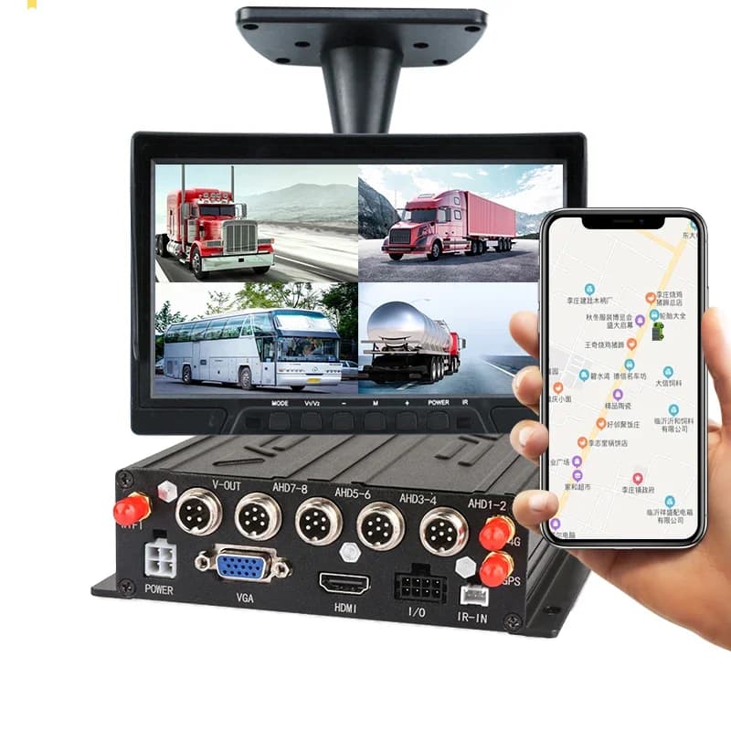 4 Ch 8 Channels Mdvr 4g Gps Mobile Vehicle Car Dvr Revers  Car Mobile Dvr