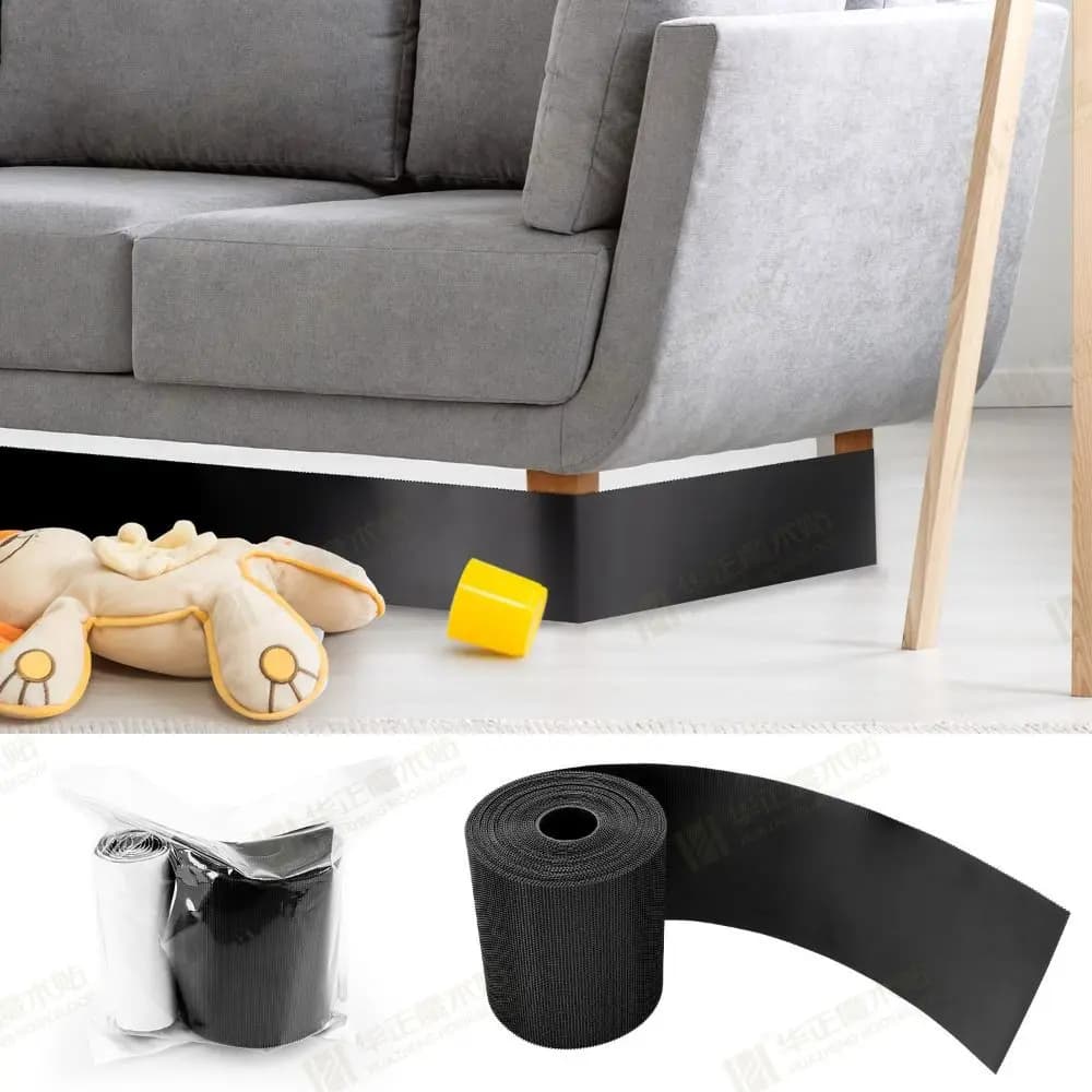 Durable 3/6/10M Sofa Toy Blocker Adhesive Strap Adjustable Sofa Edge Baffle Nylon Dustproof Gap Bumper Stopper