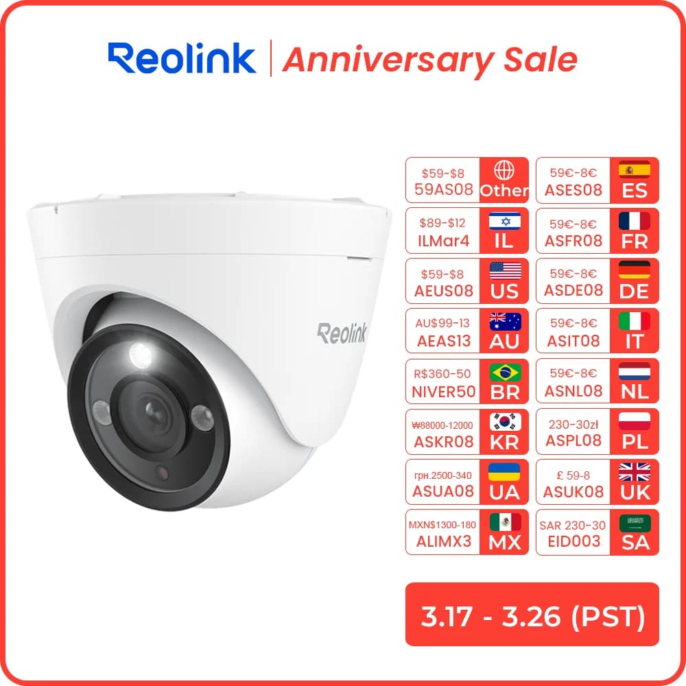 Reolink 4K PoE Security Camera 3X Zoom Outdoor 8MP IP Cam Smart AI Person/Car/Pet Detection Home Protection Surveillance Cameras