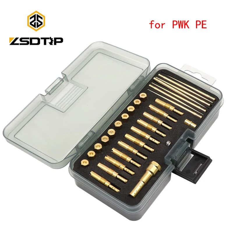 ZSDTRP PE 26-28 PWK 21-34 Carburetor Super Presisi Repair Kit with Slide Needle  Pilot Main Jet Niddle House
