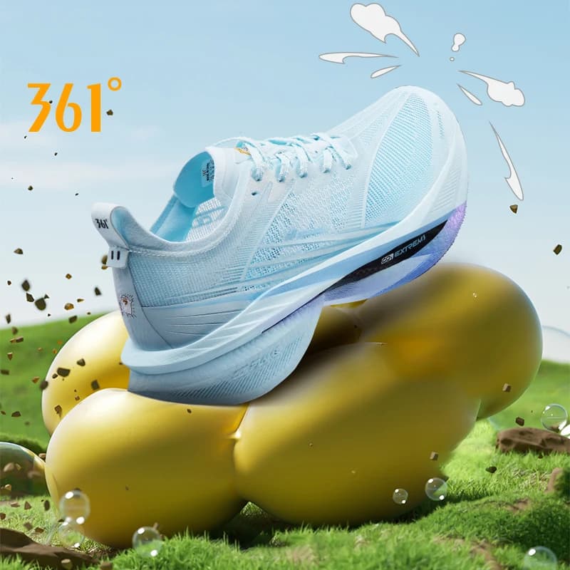 361 Degrees Furious 2.0 Men Women Running Sports Shoes Carbon Plate Racing Marathon Cushioning Rebound Male Sneakers 672432220F