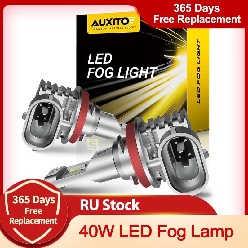 2Pcs 2000Lm CANBUS H8 LED Yellow White HB4 H10 H11 Led Fog Lights H16JP LED Bulb Car Driving Lamp for Toyota Skoda Ford Lada