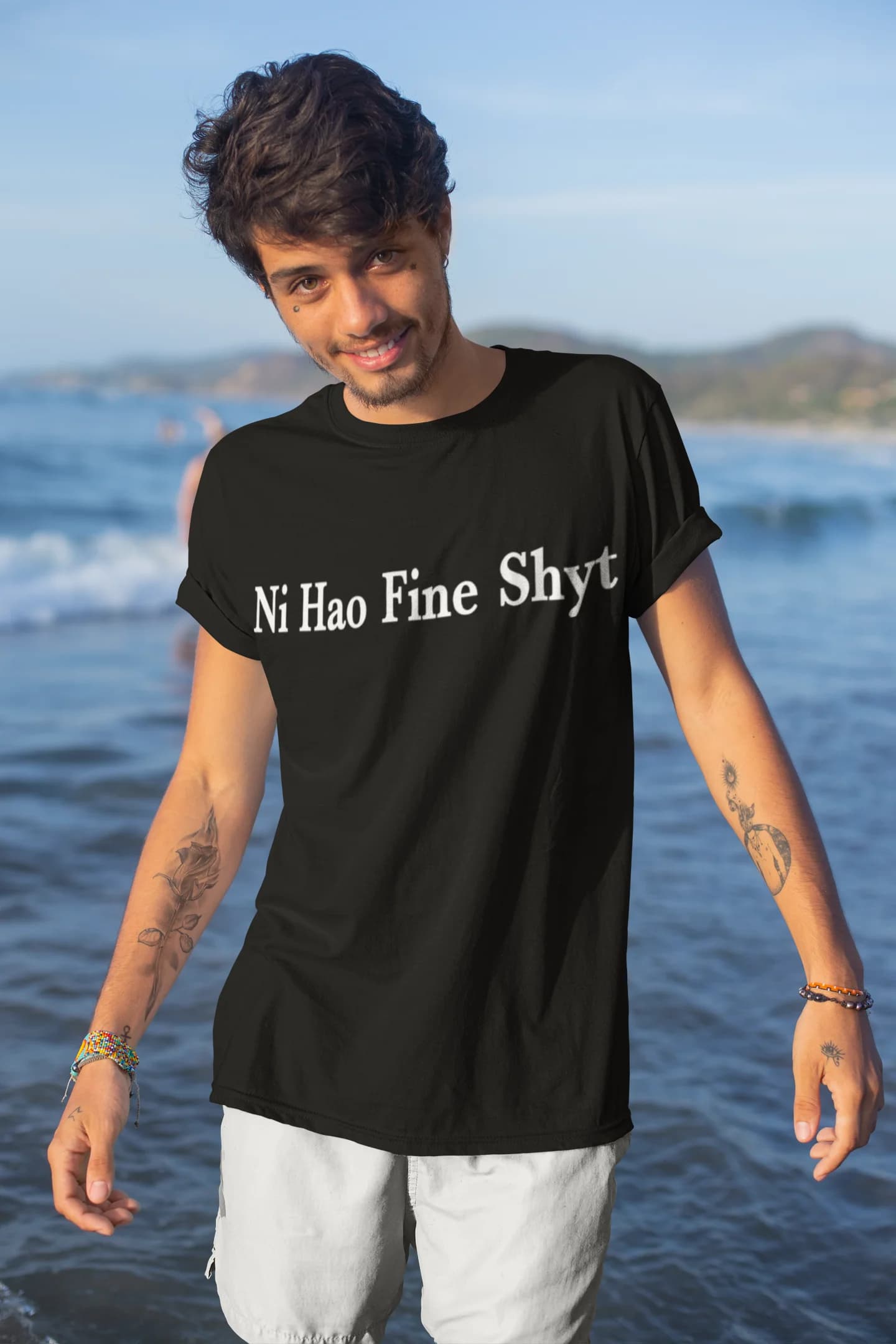 Ni Hao Fine Shyt Meme Slogan T-Shirt Hoodie