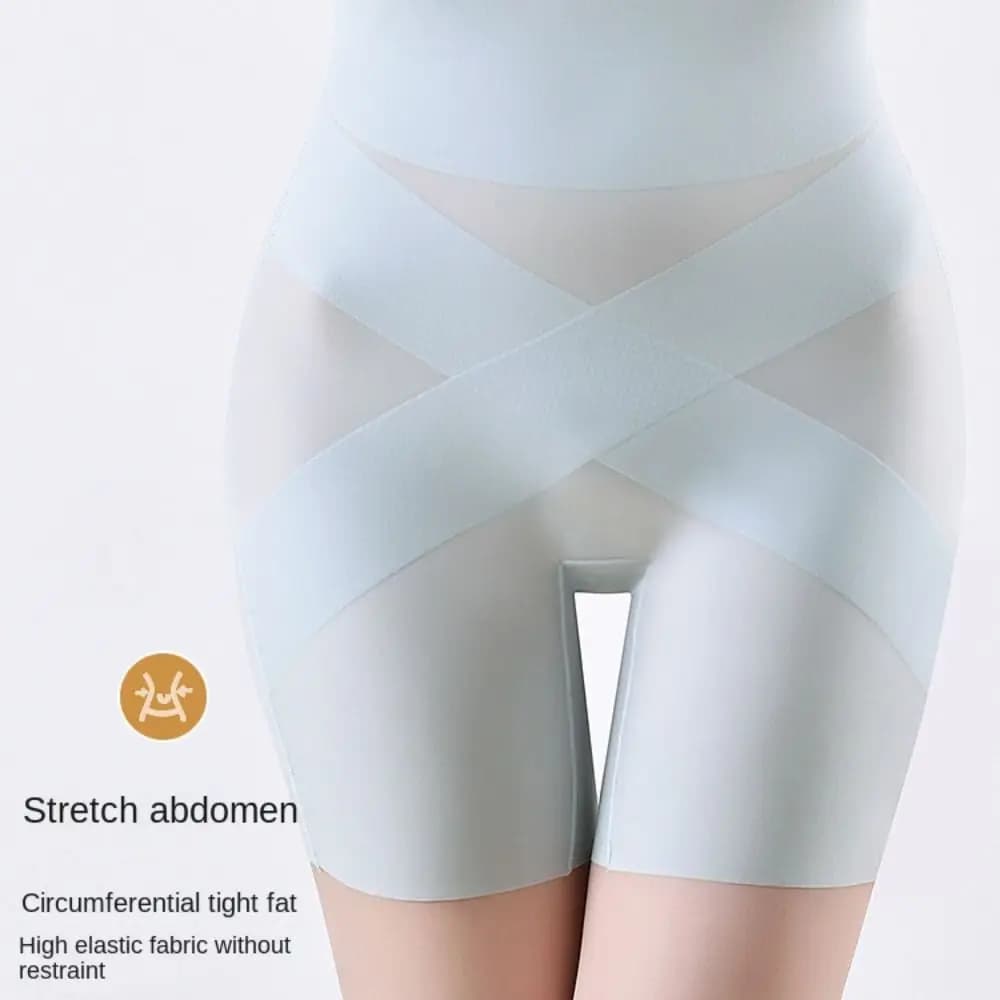 10D Ultra Thin Ice Silk Shapewear High Waist Belly Slimming Panties Tummy Control Underwear Women Safety Pants Under Skirt