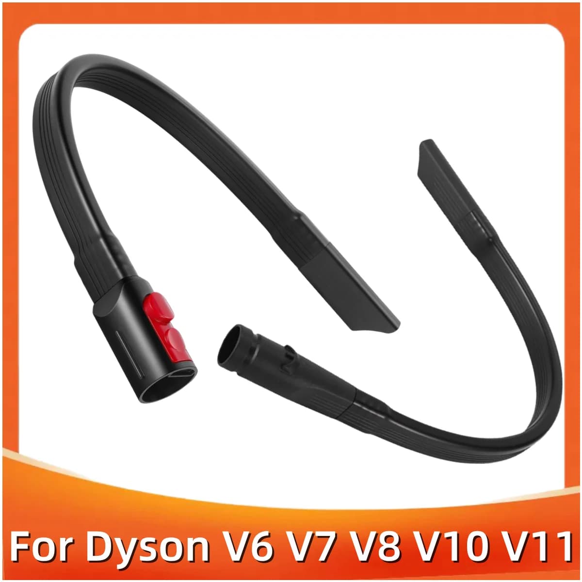 Flat Suction Nozzle Head Compatible for Dyson V6 V7 V8 V10 V11 Vacuum Cleaner Flexible Crevice Tool Clean Sofa Seams Part