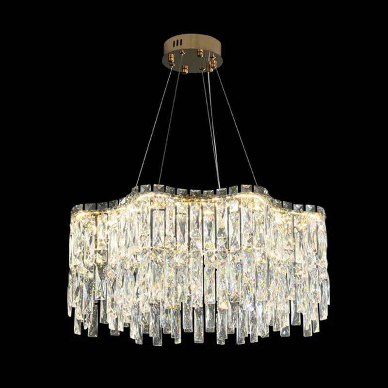 Modern Luxury Crystal Chandelier Fashion Bedroom Lamp Atmospheric Living Room Italian Special-Shaped Dining Room Indoor Lighting